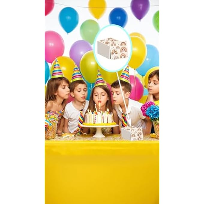 BOHO RAINBOW NAPKINS SET OF 48BABY SHOWER, PARTY SUPPLIES, LUNCH NAPKINS, PAPER TABLEWARE FOR FESTIVE CELEBRATIONS - Image 4